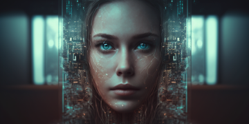 Chatbot emotivo, immagine creata con Midjourney per questo articolo