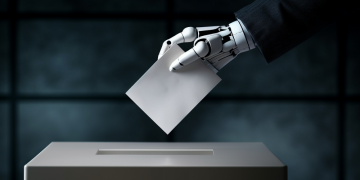 AI con diritto di voto, immaginato da L.S. con Midjourney